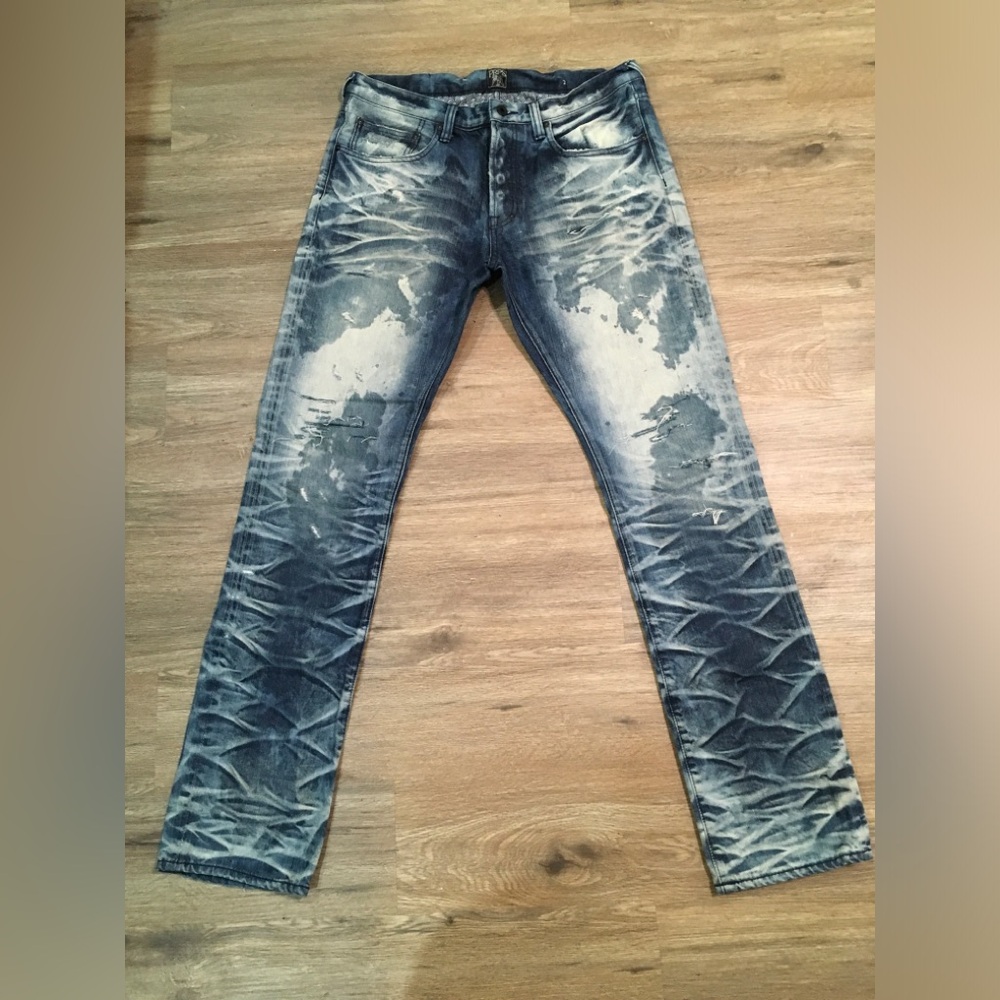 Stylish Blue Distressed Men's Jeans